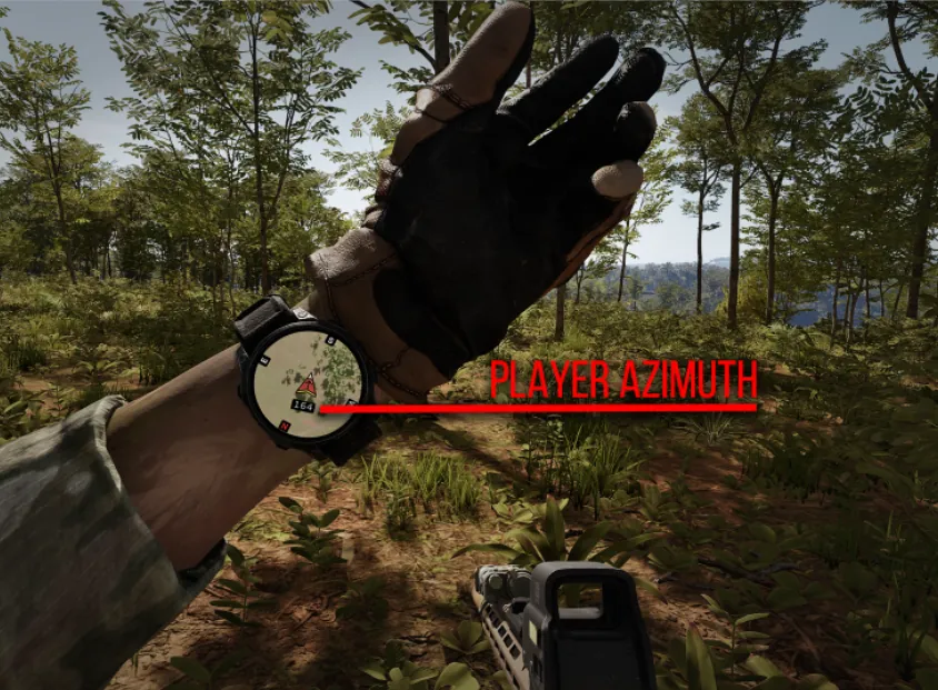 GPS watch screen
